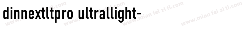 dinnextltpro ultrallight字体转换